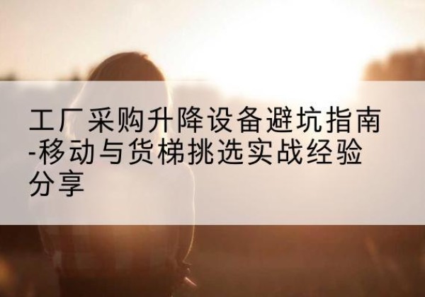 洛龙移动式升降机怎么选-工厂采购升降设备避坑指南-移动与货梯挑选实战经验分享